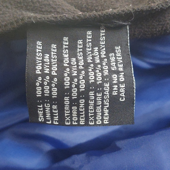 Guess Two Tone Winter Coat Blue/Black Med - Picture 14 of 16